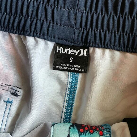 Hurley Phantom Cannonball 17" Volley Shorts - Unity Blue 2 Size S - Picture 4 of 7